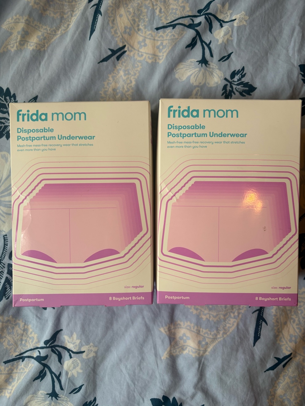 Frida Mom Disposable Postpartum Underwear - grey (2 Packs of 8)